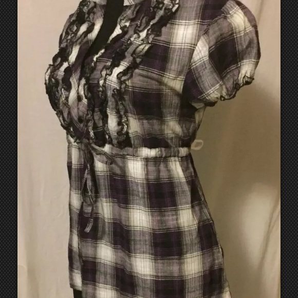 Women’s XL plaid tie waist blouse from Arizona - Picture 5 of 7
